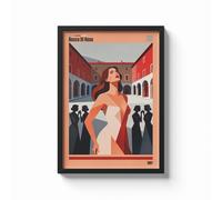 Poster Fabrizio De Andrè "Bocca di Rosa" - Quadro Musica Italiana Art Stampa