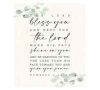 poster Faith-Based Wall Decor, Comforting Blessing and Prayer Print, Inspirational Artwork for Christian Believers Home or Church(Framed,16x24inch(40x60cm))