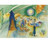 Poster fantasy acquerello onirico libro di fiabe arte da parete -...