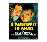 Poster film classico Wall Art "Addio alle armi" qualità premium