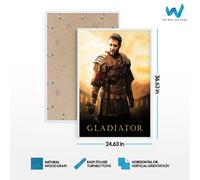 Poster film Gladiator - Russell Crowe Maximus Art Set di 3 - incorniciato e...