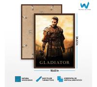 Poster film Gladiator - Russell Crowe Maximus Art Set di 3 - incorniciato e...
