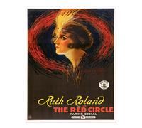 Poster film vintage arte da parete - The Red Circle Retro Decor Home Decor