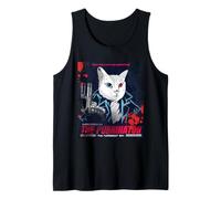 Poster Film Vintage The Purrinator Funny Cat Canotta