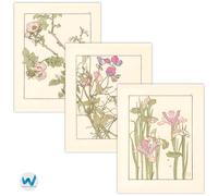 Poster floreale Art Nouveau - Vintage Botanical Wall Art -...