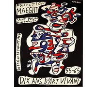 Poster Fondation Maeght 1967 Jean Dubuffet Wall Art - 12X16/16X20/18X24/24X36
