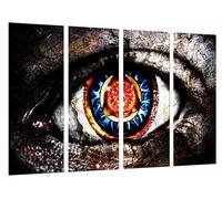 Poster Fotografico Moderno, Originale, Tetrica Occhio Colori Umano, Iris, Dimensione totale: 131 x 62 cm XXL