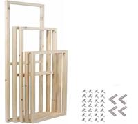 Poster Frame Solid Wood Canvas Picture Frame Kit Barelle Fai da Te per Stampe su Tela Diamond Oil Painting Parete in Legno Art Gallery Home Decor, Width 20cm, Height 20cm