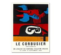 Poster Francese di Le Corbusier, cubismo, Arte Astratta da Parete, Dipinto su Tela e Stampe di Le Corbusier per la Decorazione della casa, Soggiorno, Immagine 50x70 cm, Senza Cornice.