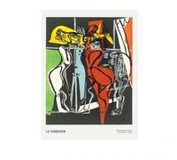 Poster Francese di Le Corbusier, cubismo, Arte Astratta da Parete, Dipinto su Tela e Stampe di Le Corbusier per la Decorazione della casa, Soggiorno, Immagine 50x70 cm, Senza Cornice.
