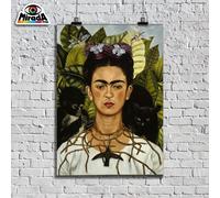 POSTER FRIDA KAHLO AUTORITRATTO CON COLLANA DI SPINE TOP QUALITY GRAPHICS