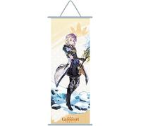 Poster Genshin Impact - Genshin Impact - Grande poster di anime - Figurina di videogioco - Srotolamento in tessuto per decorazione murale - 70 x 25 cm - Poster manga (Albedo)