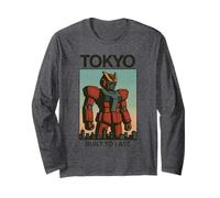 Poster Giapponese Vintage di Tokyo Red Mecha Robot Art Boys Maglia a Manica