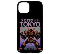 Poster giapponese vintage Mecha Robot Powering Up Boys Tokyo Custodia per iPhone 15 Plus