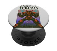 Poster giapponese vintage Mecha Robot Powering Up Boys Tokyo PopSockets PopGrip Adesivo