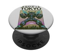 Poster giapponese vintage Mecha Robot Powering Up Boys Tokyo PopSockets PopGrip Adesivo