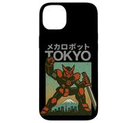 Poster giapponese vintage per ragazzi Mecha Robot Fighting Pose Tokyo Custodia per iPhone 14 Plus