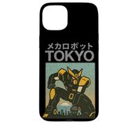 Poster giapponese vintage per ragazzi Mecha Robot Fighting Pose Tokyo Custodia per iPhone 15 Plus