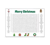 Poster Gigante Di Ricerca Parole for Il Ringraziamento/Natale - Gioco Da Parete 36x24, Puzzle in Formato Poster, Attività Interattivo Natalizio Famiglie Classe(Christmas)