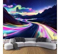 Poster Giganti da Parete Stile Scena Fantasy Fotomurale Carta da Parati seta Colorato Decorazione da Muro,Montagne E Colline Fotografica Murale per Camera Letto Sala 300×210cm