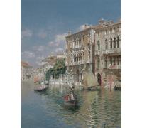 Poster Giro in gondola veneziano Blue Sky & House Wall Art -...