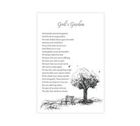 Poster God's Garden Sofferente Dolore Funerale Poesia Simpatia Regalo Memoriale Morte Lutto Poster Camera da letto Tela Decor Sport Paesaggio Ufficio Camera Decorazione G