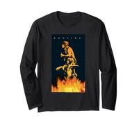 Poster Grafico della Band Musicale AC/DC Bonfire Maglia a Manica