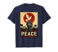 Poster Grafico Stile Stencil «Pace After Revolution» Maglietta