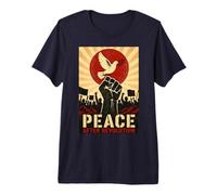 Poster Grafico Stile Stencil «Pace After Revolution» Maglietta Premium