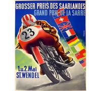 Poster Gran Premio Saarland St. Wendel Motorcycle Racing...