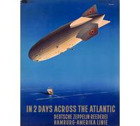 Poster Hindenburg Zeppelin dirigibile tedesco arte da parete -...