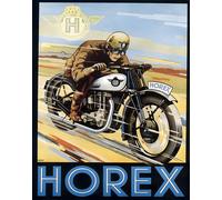 Poster Horex Motorcycle Racing 1936 - arte murale tedesca -...
