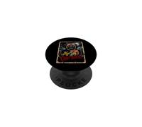 Poster horror del conte Barkula di Halloween con carlino e vampiro PopSockets PopGrip Adesivo