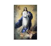 Poster impermeabile Bartolomé Esteban Murillo L'Immacolata Concezione di El EscorialStampa artistica moderna in stile retrò, decorazione da parete per soggiorno, cucina, caffetteria, 40 x 60 cm, senza