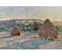 Poster impressionista pagliaio paesaggio arte da parete -...