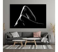 Poster in bianco e nero Donna sexy Quadro su tela Corpo di donna sexy Stampe su tela di grandi dimensioni per la decorazione del bagno della camera da letto di casa 80x110 Frameless