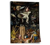 Poster in cotone Hieronymus Bosch: Il giardino delle delizie (1490/1510) - Pannello destro, stampa artistica senza cornice, murale - A4, A3, A2, A1, A0, XXL