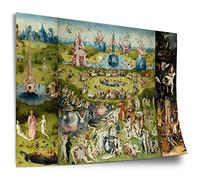Poster in cotone Hieronymus Bosch: Il giardino delle delizie (1490/1510) - Tutti e tre i pannelli, stampa artistica senza cornice, murale - A4, A3, A2, A1, A0, XXL