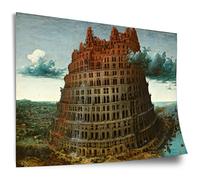 Poster in cotone Peter Bruegel il Vecchio: La Torre di Babele, stampa artistica senza cornice, murale - A4, A3, A2, A1, A0, XXL - soggiorno, camera da letto, cucina, decorazione