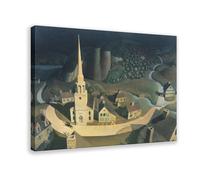 Poster in legno con scritta "The Midnight Ride Of Paul Revere By Grant", decorazione per camera da letto, sport, ufficio, camera da letto, regalo, cornice regalo, 40 x 60 cm