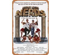 Poster in metallo con la commedia del film "Revenge of the Nerds" Anthony Edwards Odd Get Even - Poster in metallo vintage chic Art decorazione artistica da parete poster decorazione da parete per