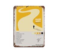 Poster in metallo con scritta in lingua inglese "Bruno Mars Doo Wops & Hooligans Music ALbum Cover", decorazione da parete per bar, grotta, bar, famiglia, garage, poster, decorazione da parete, 30 x