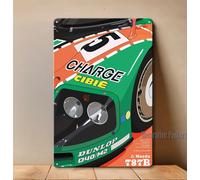 Poster in metallo per auto 24 Heures Du Mans Race Mazda 787b - Insegna -...