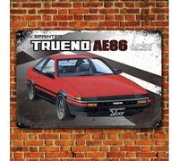 Poster in metallo per auto Toyota Sprinter Trueno Ae86 - insegna in latta...