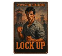 Poster in metallo per film Lock Up Sylvester Stallone - Insegna da...