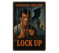 Poster in metallo per film Lock Up Sylvester Stallone - Insegna da...