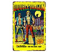Poster in metallo per videogioco retrò Double Dragon - Insegna in latta da...