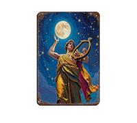 Poster in metallo, stile retrò, stile vintage, motivo "Apollo" greco, decorazione da parete per bar, grotte, bar, famiglie, garage, 20 x 30 cm