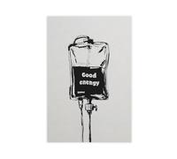 Poster in tela per infusione endovenosa, introduzione medica, decorazione per camera da letto, ufficio, stanza, regalo, 40 x 60 cm