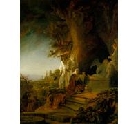 Poster Incontro Giardino Divino - Arte da Parete Gesù e Maria -...